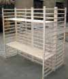 Wood Dowel H Style Shelf Rack