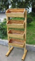 Classic Bamboo Display Barrel Bins