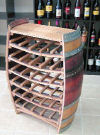 Barrel Liquor Bottle Display Rack