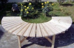 CCTB Series Cedar Half Circle Tree Bench