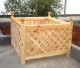 Cedar Wood Lattice Planter