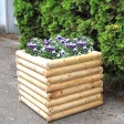Cedar Wood Log Planter