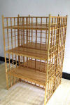 Engineered Bamboo Gridwall Shelving