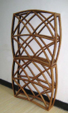 WSLC-32, Large Cubical Oak Wood Wine Rack