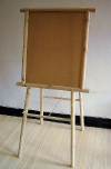 Log Wood 2 sided Easel Floor Stand